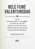 Grappige valentijnskaart in tijdschrift stijl met foto 3