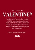 Grappige valentijnskaart met corgi hond rood 3