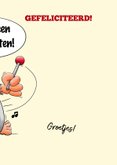 Grappige verjaardagskaart aap met grote trom 40 jaar 3