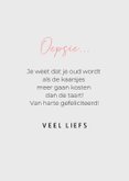 Grappige verjaardagskaart herdershond met parelketting 3