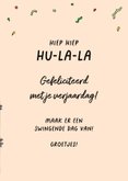 Grappige verjaardagskaart met een hoelahoepende koala 3