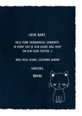 Grappige verjaardagskaart met leuke tekst & foto van een kat 3