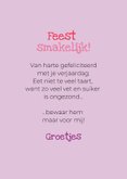 Grappige verjaardagskaart van dalmatiër met cupcake  3