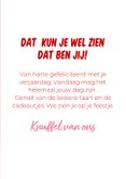 Grappige verjaardagskaart van franse bulldog met feestmuts 3