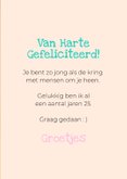 Grappige verjaardagskaart van grumpy kat met feestkleding 3