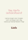Grappige verjaardagskaart van hond met cake en slabber 3