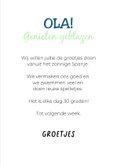 Grappige vrolijke vakantiekaart van hond met zonnebril 3