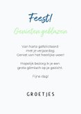 Grappige vrolijke verjaardagskaart van hond met zonnebril 3