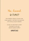Grappige wenskaart met verzoek om een bakkie te doen 3