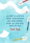 Grappige wenskaart 'Poepie laten ruiken' 3