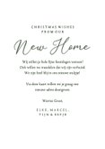 Groene kerstkaart merry new home met foto en kerstman goud 3
