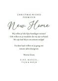 Groene verhuiskaart merry new home met foto en kerstman goud 3
