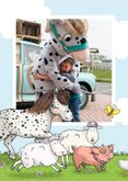 Groetjes uit Molenwaard fotokaart met Fien & Teun 2