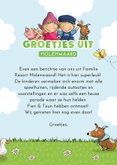 Groetjes uit Molenwaard fotokaart met Fien & Teun 3