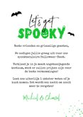 Halloweenfeest let's get spooky skelet vleermuizen wijn 3