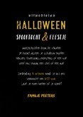 Halloweenfeest uitnodiging scary maan skelet 3