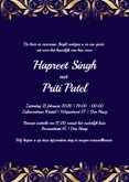 Henna trouwfeest uitnodiging met pauwen 3