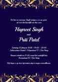 Henna trouwfeest uitnodiging met pauwen 3