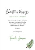 Hippe Christmas Blessings kerstkaart groene takjes foto's 3