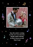 Hippe disco trouwkaart uitnodiging met discobal en holofolie 2