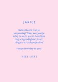 Hippe felicitatiekaart met hond met feesthoedje 3