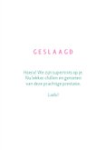 Hippe geslaagd felicitatie kaart confetti 3