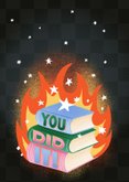 Hippe geslaagdkaart you did it! boeken on fire 2