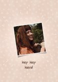 Hippe verjaardagskaart Happy Birthday to you met typografie 2