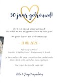 Huwelijksjubileum fotocollage uitnodiging feest 50 jaar  3