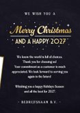Internationale zakelijke kerstkaart meerdere talen 3
