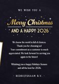 Internationale zakelijke kerstkaart meerdere talen 3