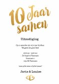 Jubileum 10 jaar samen goud - BK 3