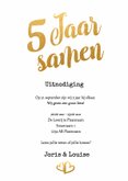 Jubileum 5 jaar samen goud - BK 3