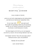 Jubileum 60 jaar stijlvol en klassiek met goud 3