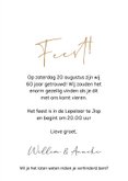 Jubileum feest 60 jaar uitnodiging getrouwd verf 3
