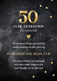 Jubileum uitnodiging 50 jaar getrouwd foto's en confetti 3