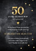 Jubileum uitnodiging 50 jaar getrouwd foto's en confetti 3