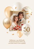 Jubileumfeest goud ballonnen uitnodiging 50 jaar foto's 2