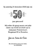 Jubileumkaart getrouwd in 1974 al 50 jaar een geweldig paar 3