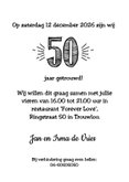 Jubileumkaart getrouwd in 1976 al 50 jaar een geweldig paar 3