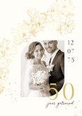 Jubileumkaart Magnolia's goud 2