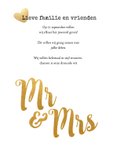 Kalender Mr & Mrs goud - BK 2