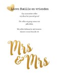 Kalender Mrs & Mrs goud - BK 2