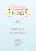 Kerst Verhuiskaart Illustratie Huisjes 3