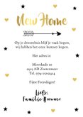 Kerst verhuiskaart labelprint goudlook 3