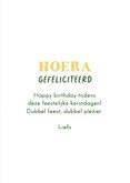 Kerst verjaardagskaart gnome kabouter strik merry birthday 3