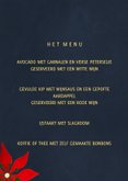 Kerstdiner uitnodiging Goud 2