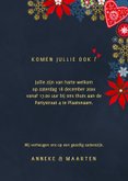 Kerstdiner uitnodiging Goud 3