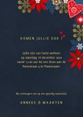 Kerstdiner uitnodiging Goud 3