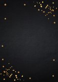Kerstdiner uitnodiging goudlook confetti 2